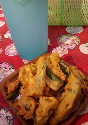 Foto resep Okra goreng tepung telor asin