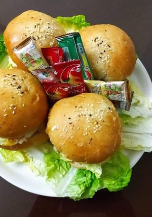 صورة لوصفة همبرڨر منزلي