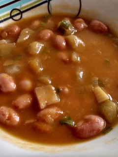 Una foto de Frijoles verdes con cidra
