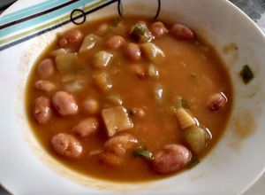 Una foto de Frijoles verdes con cidra