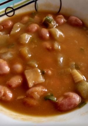 Una foto de Frijoles verdes con cidra