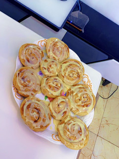 A picture of Cinnamon rolls.