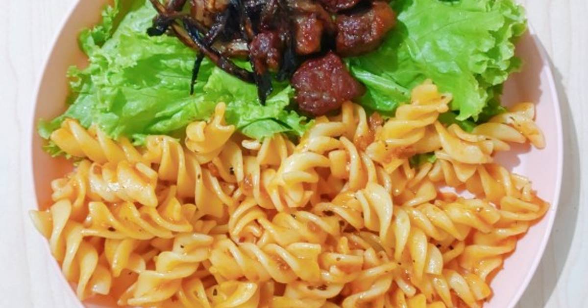 Resep [ 70 ] Fusilli Bolognese oleh Fitra Wahyu Putri Cookpad