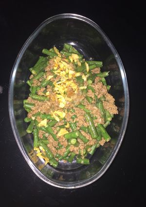 Foto resep Kacang panjang tumis daging giling