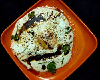 Unique Cuisine Turkish poached eggs Yummy