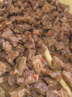 Foto resep Oseng daging pedas
