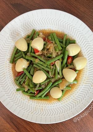 Foto resep Tumis Kacang Panjang Telur Puyuh