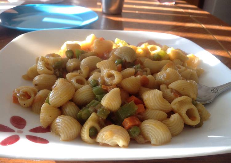 Recipe of Favorite Masala vegan pasta