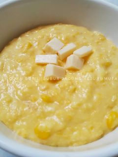Foto resep Creamy Cheesy Corn Bowl (Bubur Jagung Keju)
