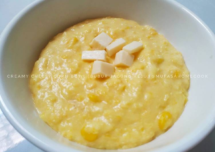 Creamy Cheesy Corn Bowl (Bubur Jagung Keju)