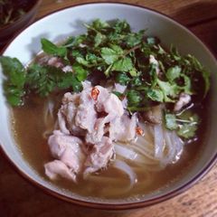 Vietnamese-style Pho Noodle Soup A picture of Vietnamese-style Pho Noodle Soup.
