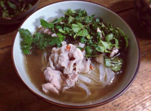 A picture of Vietnamese-style Pho Noodle Soup.