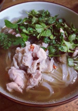 A picture of Vietnamese-style Pho Noodle Soup.