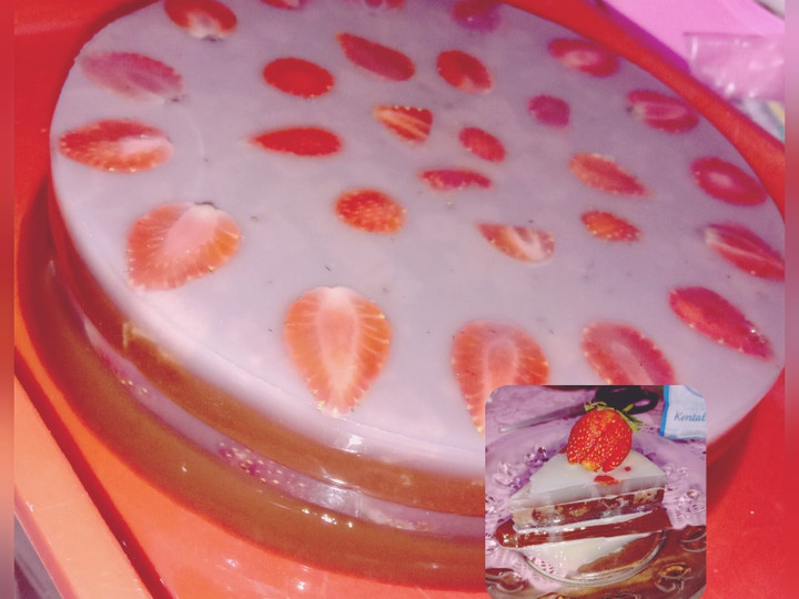 Anti Ribet, Bikin Puding lapis bolu coklat strawberry Bunda Pasti Bisa