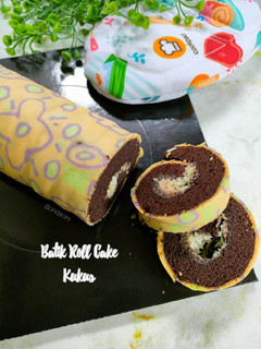 Foto resep Batik Roll Cake Kukus