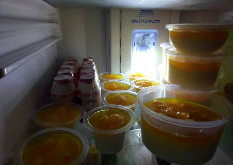 Ding Su Ah (puding susu buah)