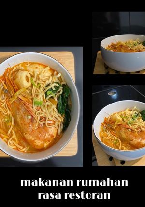 Foto resep Ramen Udang Pedas
