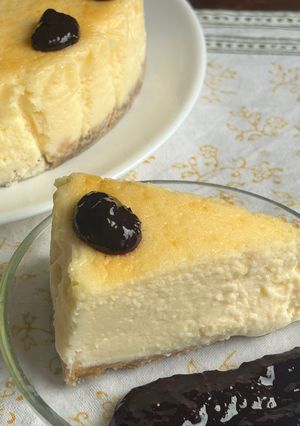 Foto principal de Cheesecake amb melmelada de mora