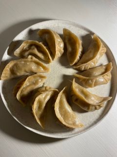 Una foto de Gyozas de seitán