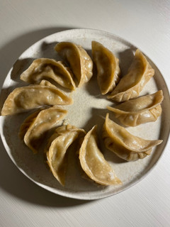 Una foto de Gyozas de seitán