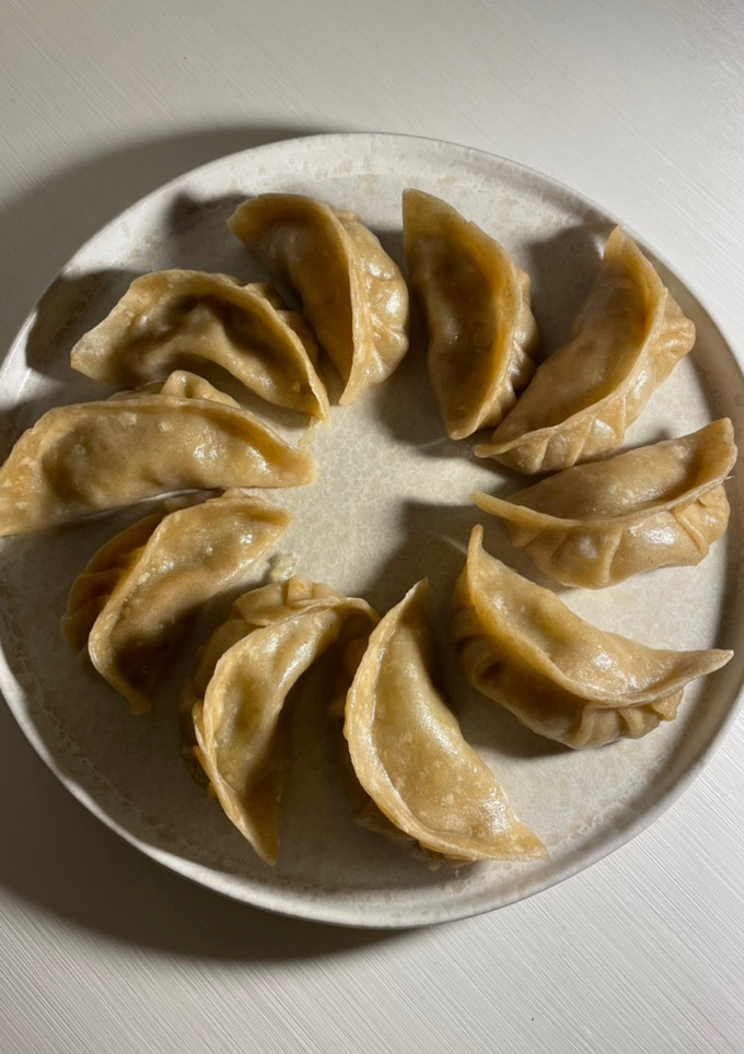 Una foto de Gyozas de seitán
