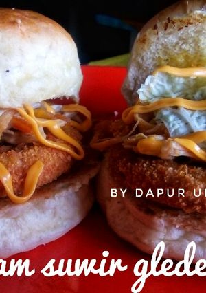 Foto resep Burger ayam suwir gledek by ummusarah