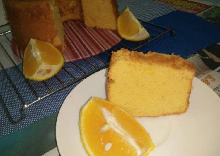 Resep Orange chiffon kek, Bisa Manjain Lidah