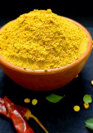 A picture of Idly podi (Gun powder).