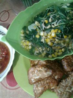 Foto resep Sayur bening with tempe dan sambal joss mantab