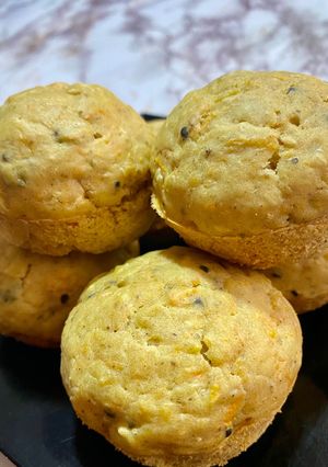 Una foto de Muffins salados de vegetales