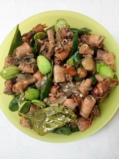 Foto resep Cumi Asin Pete Cabe Ijo