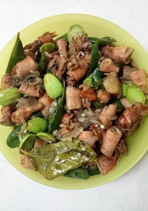 Foto resep Cumi Asin Pete Cabe Ijo