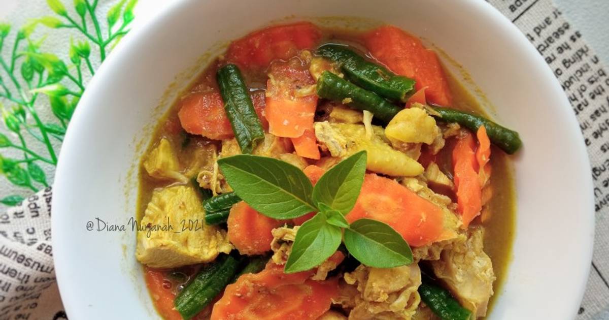 Resep Kari Ayam Sayuran Belajar Masak