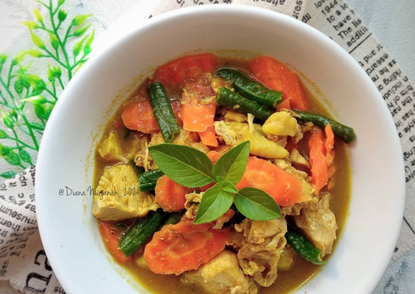 Gulai Ayam Sayur Fiber creme