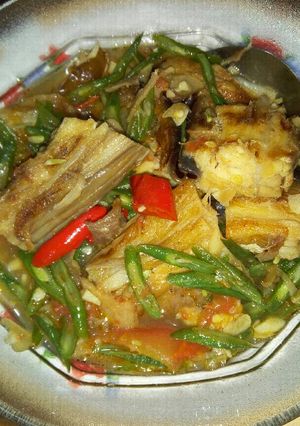 Foto resep Oseng Ikan Pare Asap