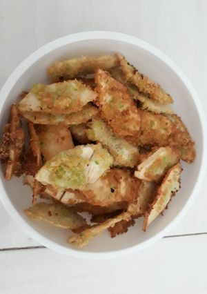 Hình của món Bánh sake chiên xù.