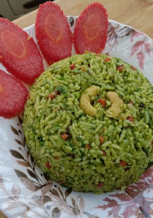 A picture of Coriander Rice.