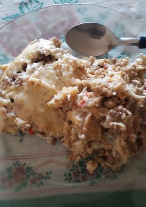 Una foto de Pastel de carne "con carne de cerdo"
