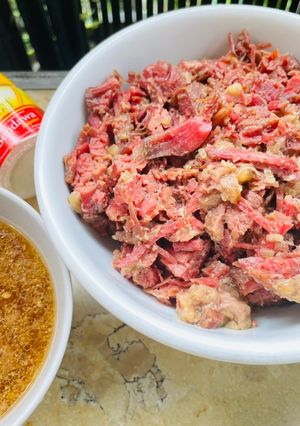 Foto resep Corned beef homemade slow cooker