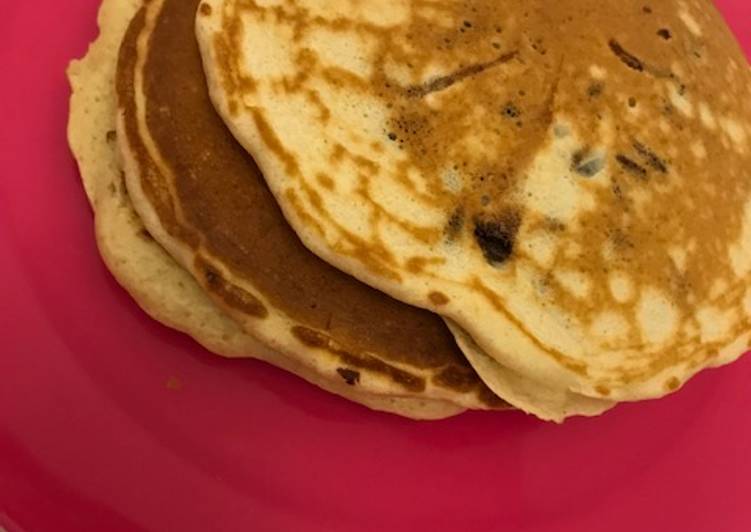 Le moyen le plus simple de Préparer Savoureux Pancake aux pépites de
chocolat