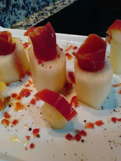 Una foto de Melón con jamón
