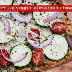Pesto Flatbread Pizza A picture of Pesto Flatbread Pizza.