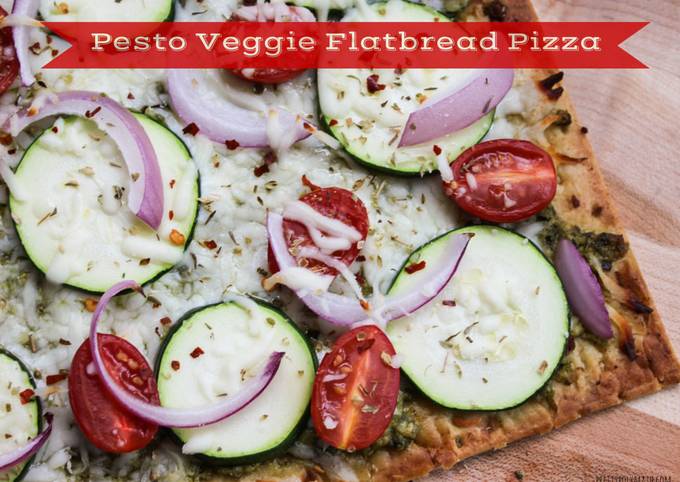 Recipe of Speedy Pesto Flatbread Pizza