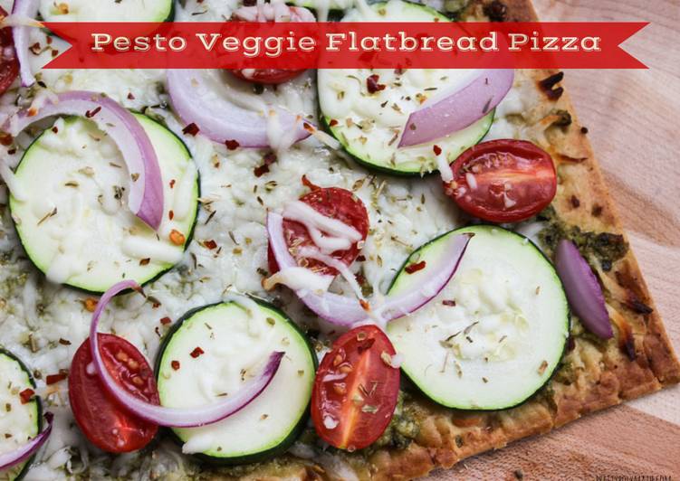 Recipe of Quick Pesto Flatbread Pizza