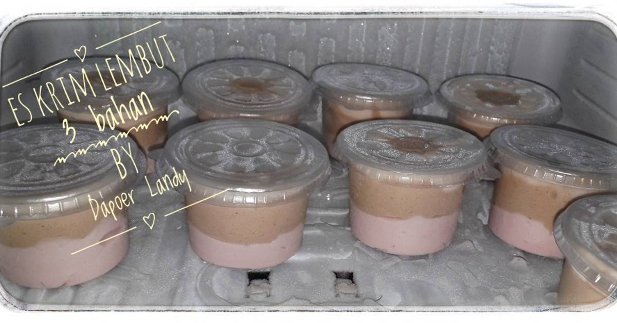  Resep Es Krim Lembut  3 Bahan oleh Dapoer Landy Cookpad