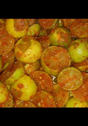 عکسی از دستور ترشی لیمو تند و ترش خوشمزه