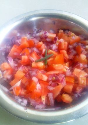 A picture of Simple Kachumbari.