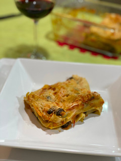 Foto de Lasanha de legumes com molho branco