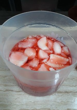 Foto resep Es sirup pandan timun suri