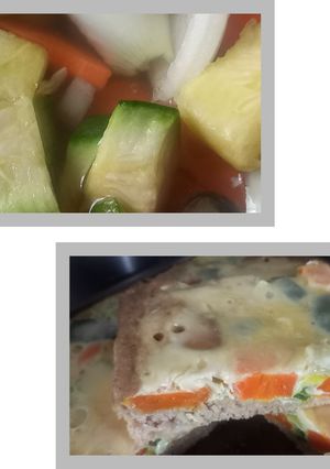 A picture of Zucchini and Carrot Pie.